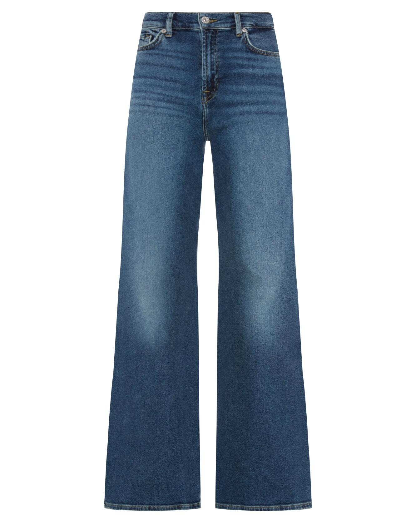 Vaquero campana de mujer Lotta de tiro alto - 7 For all mankind - Azul índigo Azul índigo-6