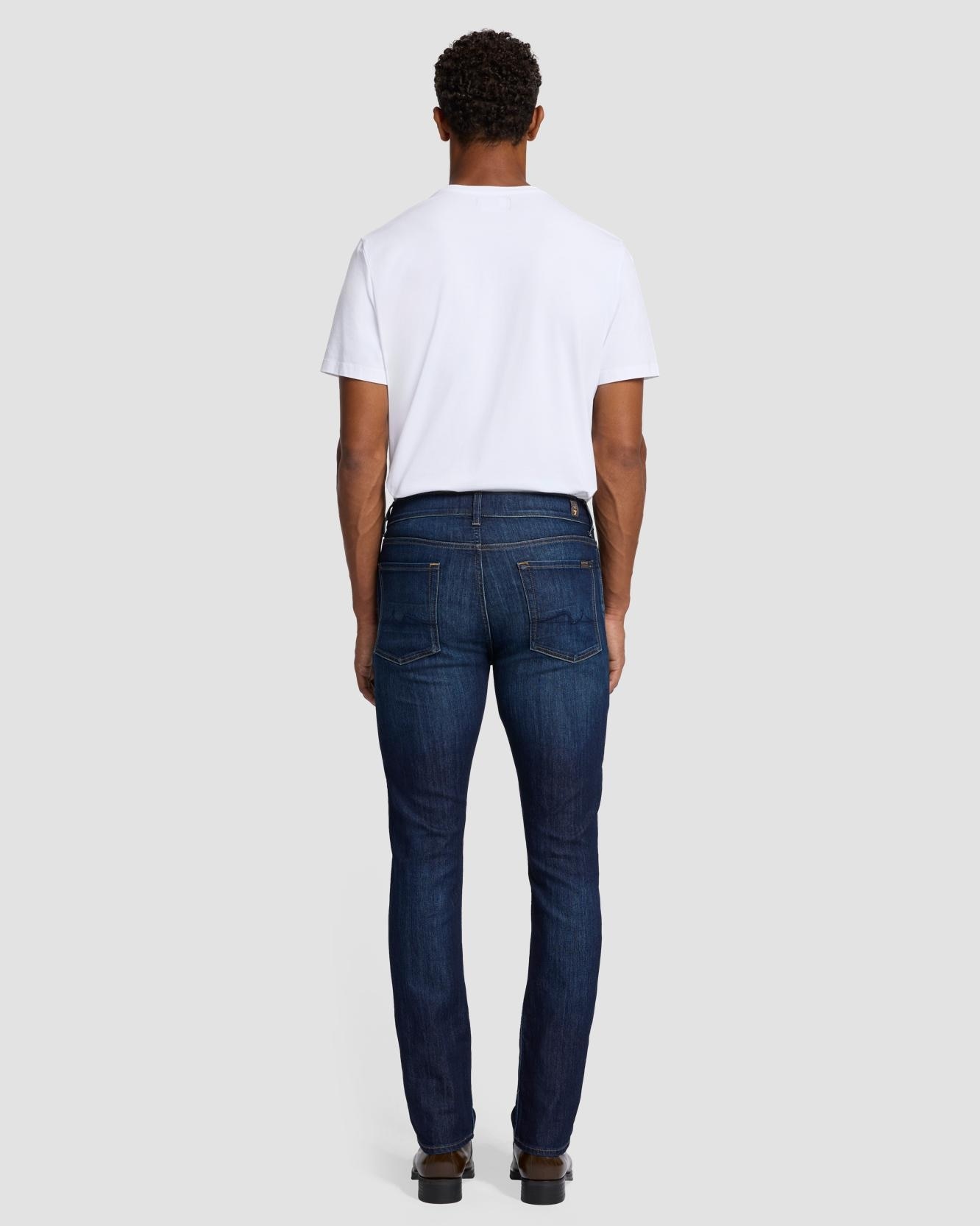 Imagen 4 de Vaqueros de hombre slim de tiro medio en color - 7 For all mankind - Azul marino Azul marino