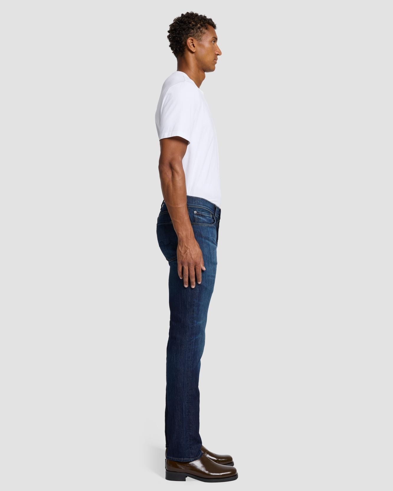 Imagen 5 de Vaqueros de hombre slim de tiro medio en color - 7 For all mankind - Azul marino Azul marino