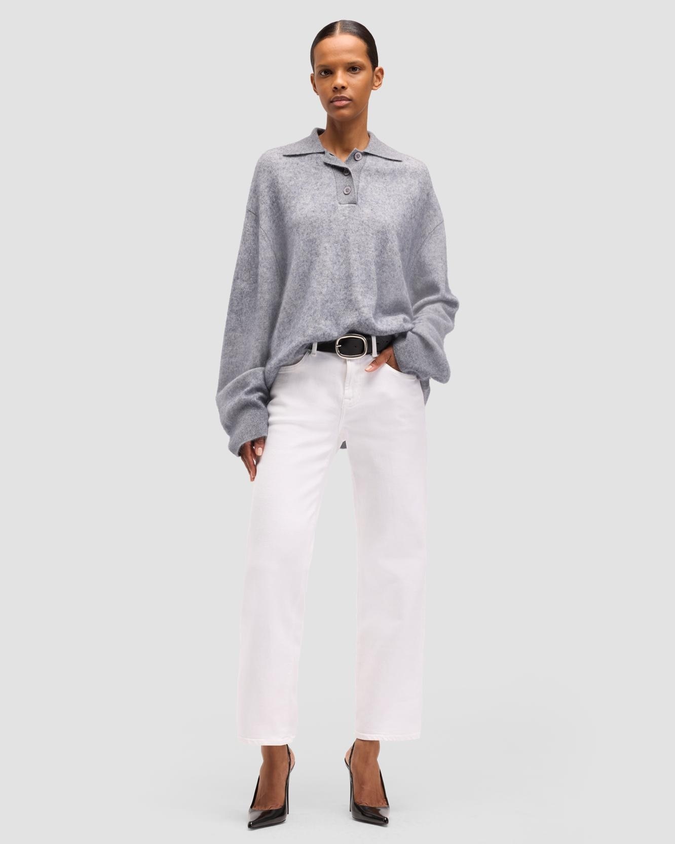 7 For all mankind - Pantalones rectos de mujer Calie Straight Ankle de tiro medio.