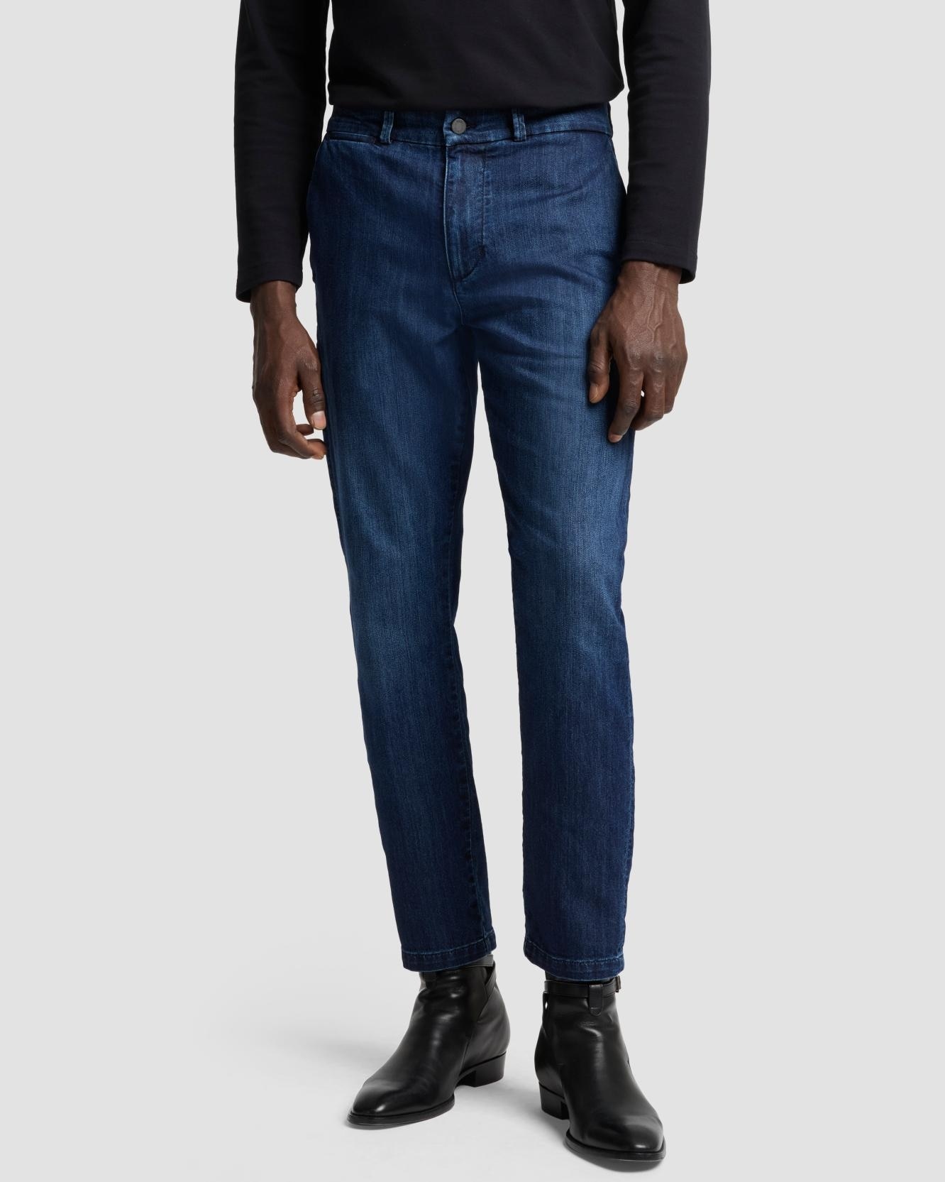Imagen 2 de Vaqueros de hombre slim de tiro medio en color - 7 For all mankind - Azul marino Azul marino