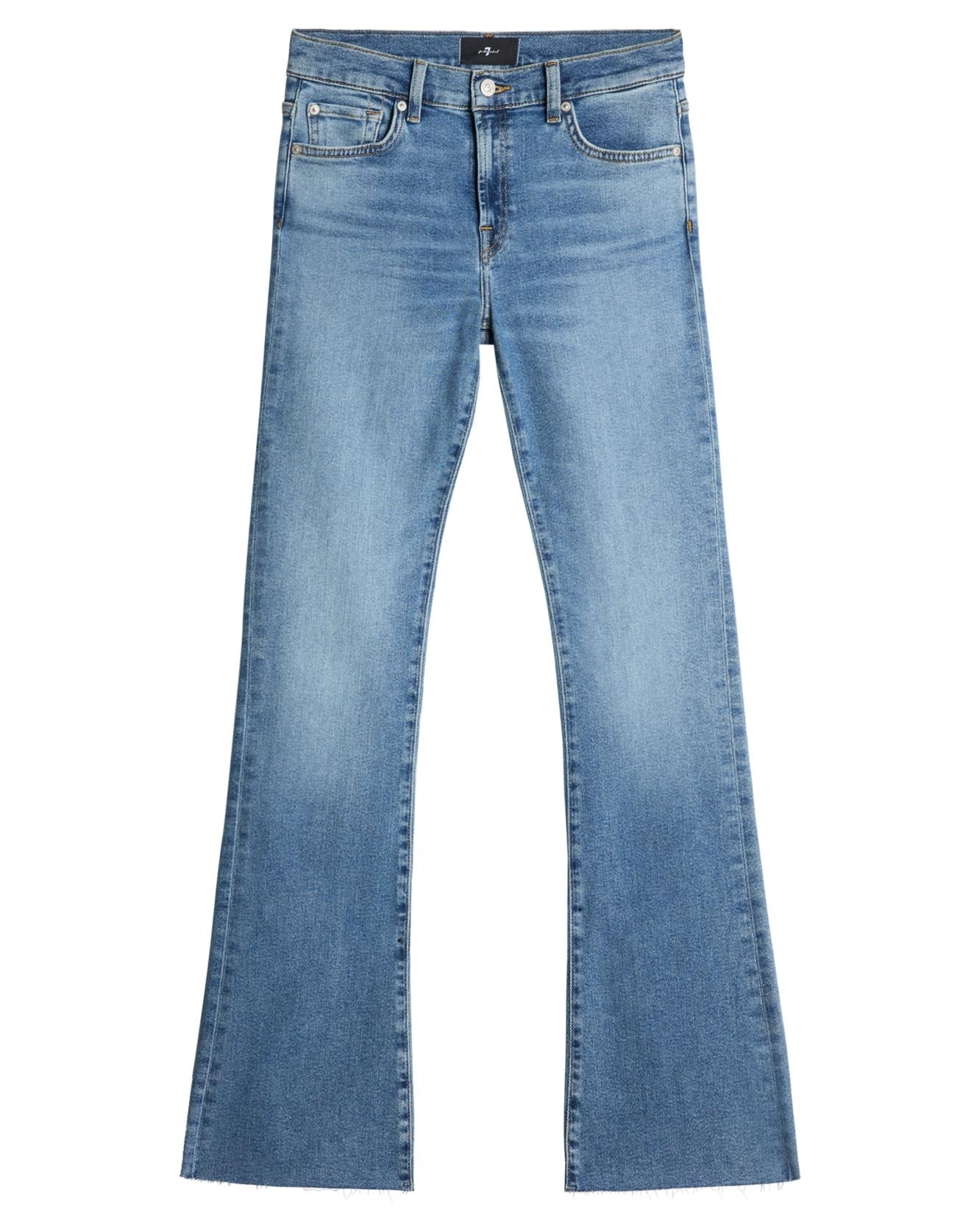 Vaqueros campana de mujer bootcut tailorless de tiro alto - 7 For all mankind - Azul denim Azul denim-6