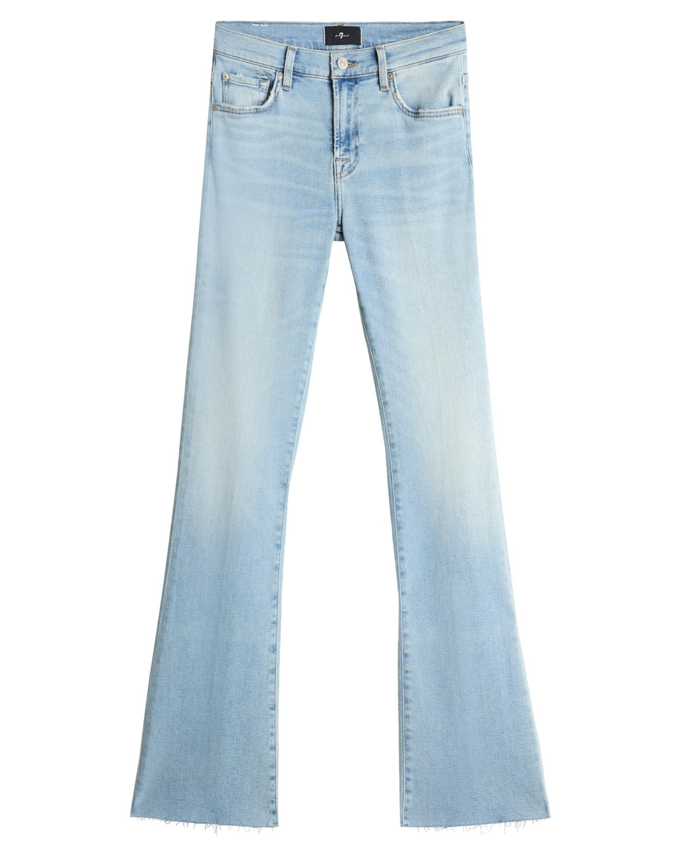 Vaqueros campana de mujer bootcut tailorless de tiro alto - 7 For all mankind - Azul claro Azul claro-6