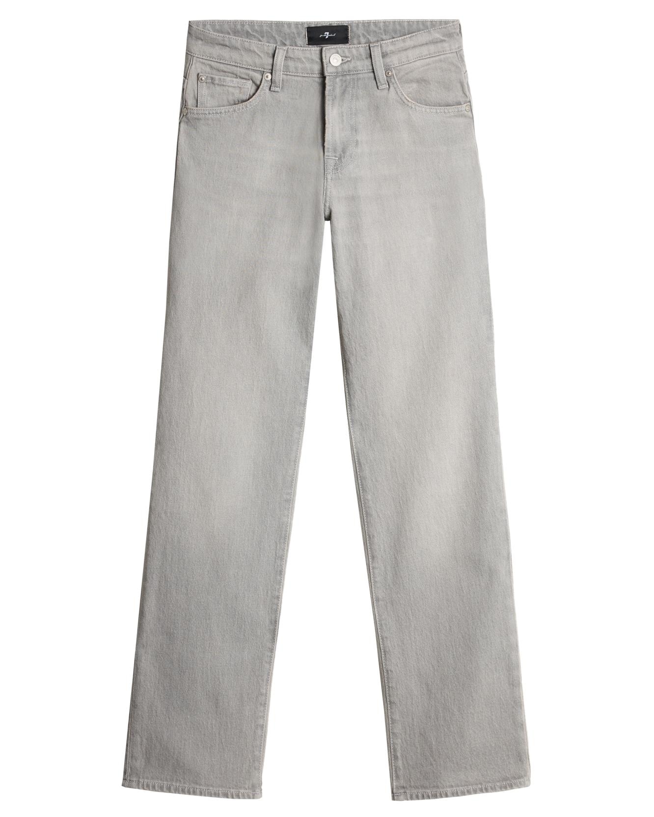 Vaqueros rectos de mujer calie straight de tiro medio - 7 For all mankind - Gris Gris-6