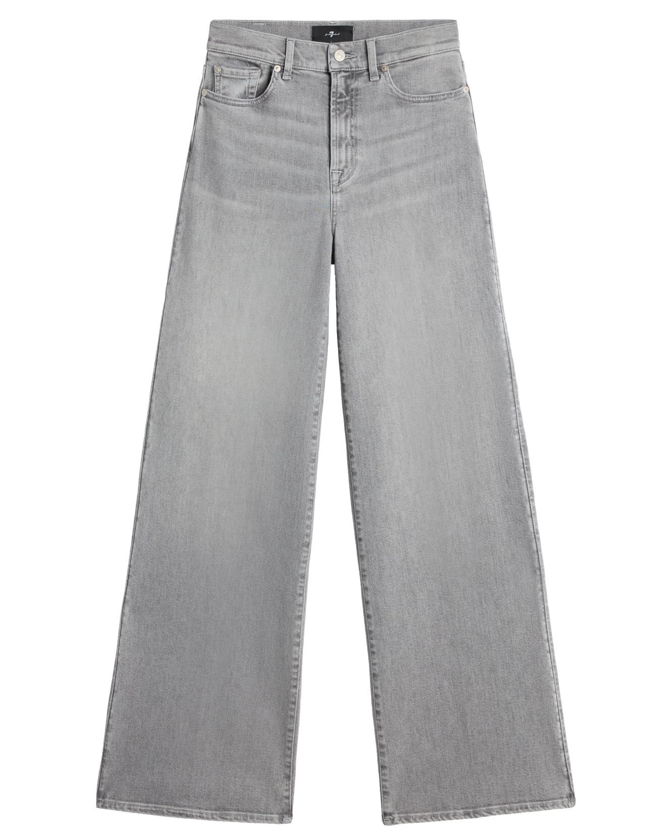Vaqueros campana de mujer Lotta de tiro alto - 7 For all mankind - Gris Gris-6