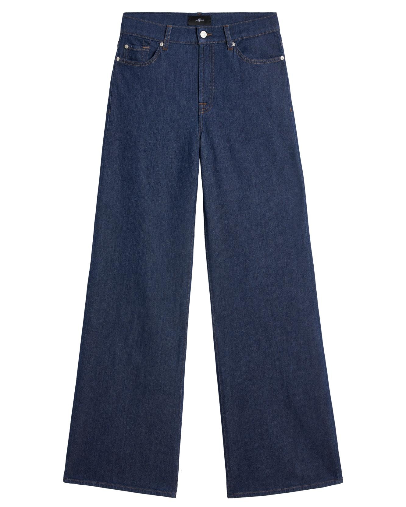 Vaqueros campana de mujer lotta de tiro alto - 7 For all mankind - Azul marino Azul marino-6
