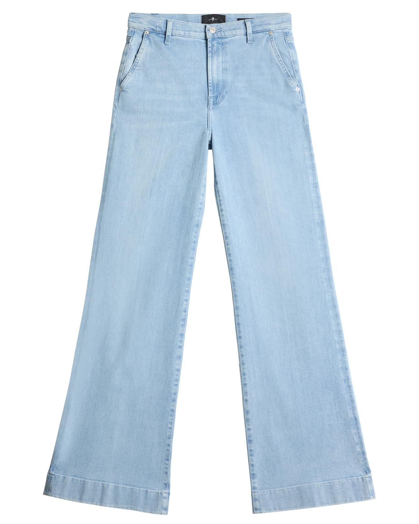 Vaqueros campana de mujer modern dojo de tiro alto - 7 For all mankind - Azul claro Azul claro-6