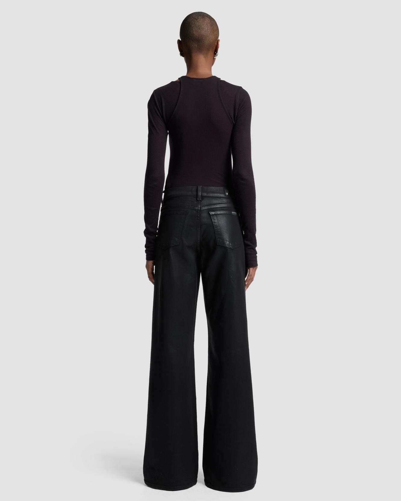 Vaqueros campana de mujer lotta de tiro alto - 7 For all mankind - Negro Negro-3