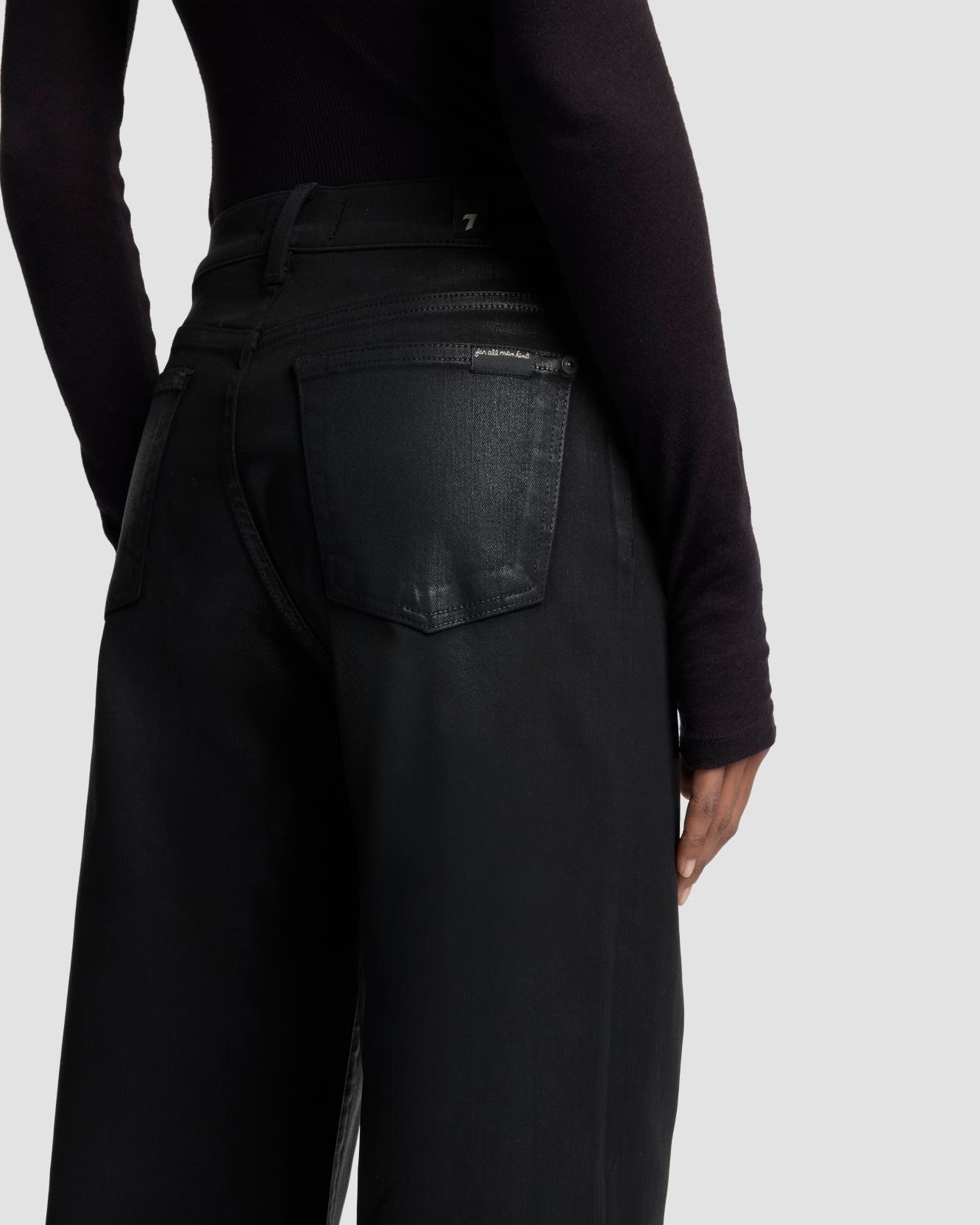 Vaqueros campana de mujer lotta de tiro alto - 7 For all mankind - Negro Negro-4