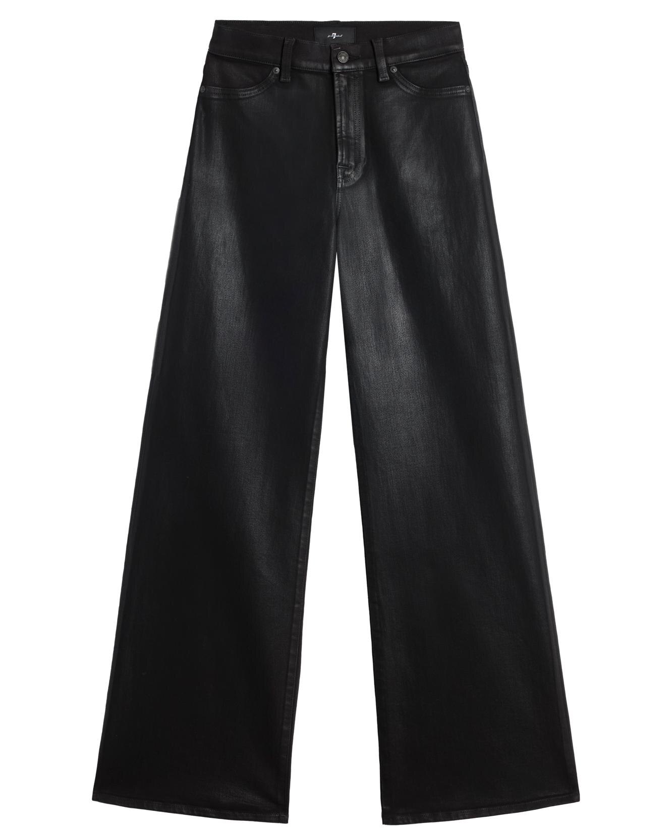 Vaqueros campana de mujer lotta de tiro alto - 7 For all mankind - Negro Negro-6