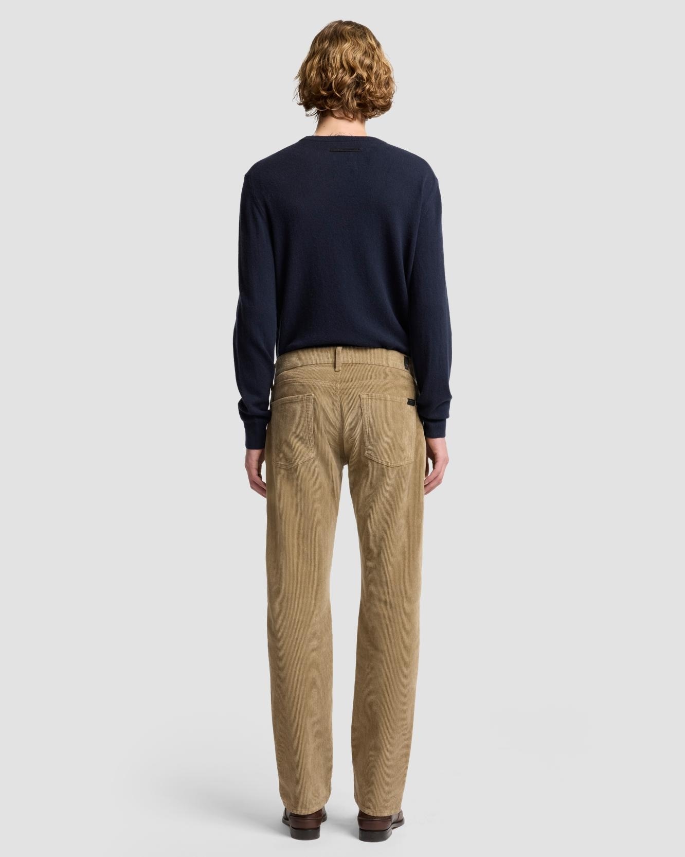 Imagen 4 de Pantalones de hombre slim de tiro medio en color - 7 For all mankind - Beige Beige