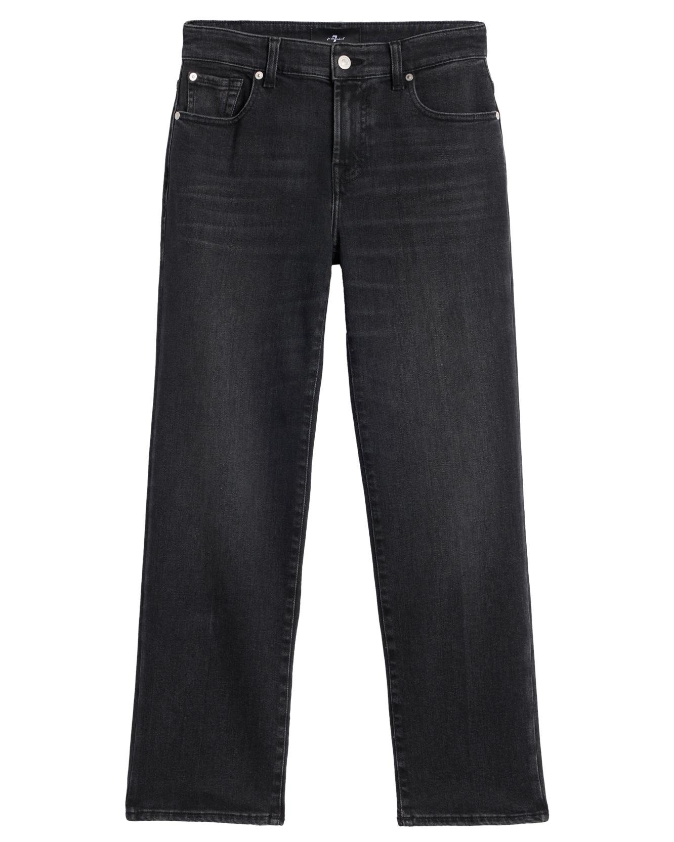 Vaqueros rectos de mujer calie straight de tiro medio - 7 For all mankind - Negro Negro-6