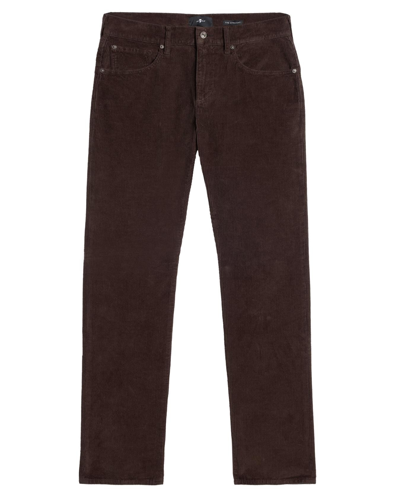 Imagen 6 de Pantalones de hombre slim de tiro medio en color beige - 7 For all mankind - Marrón oscuro Marrón oscuro