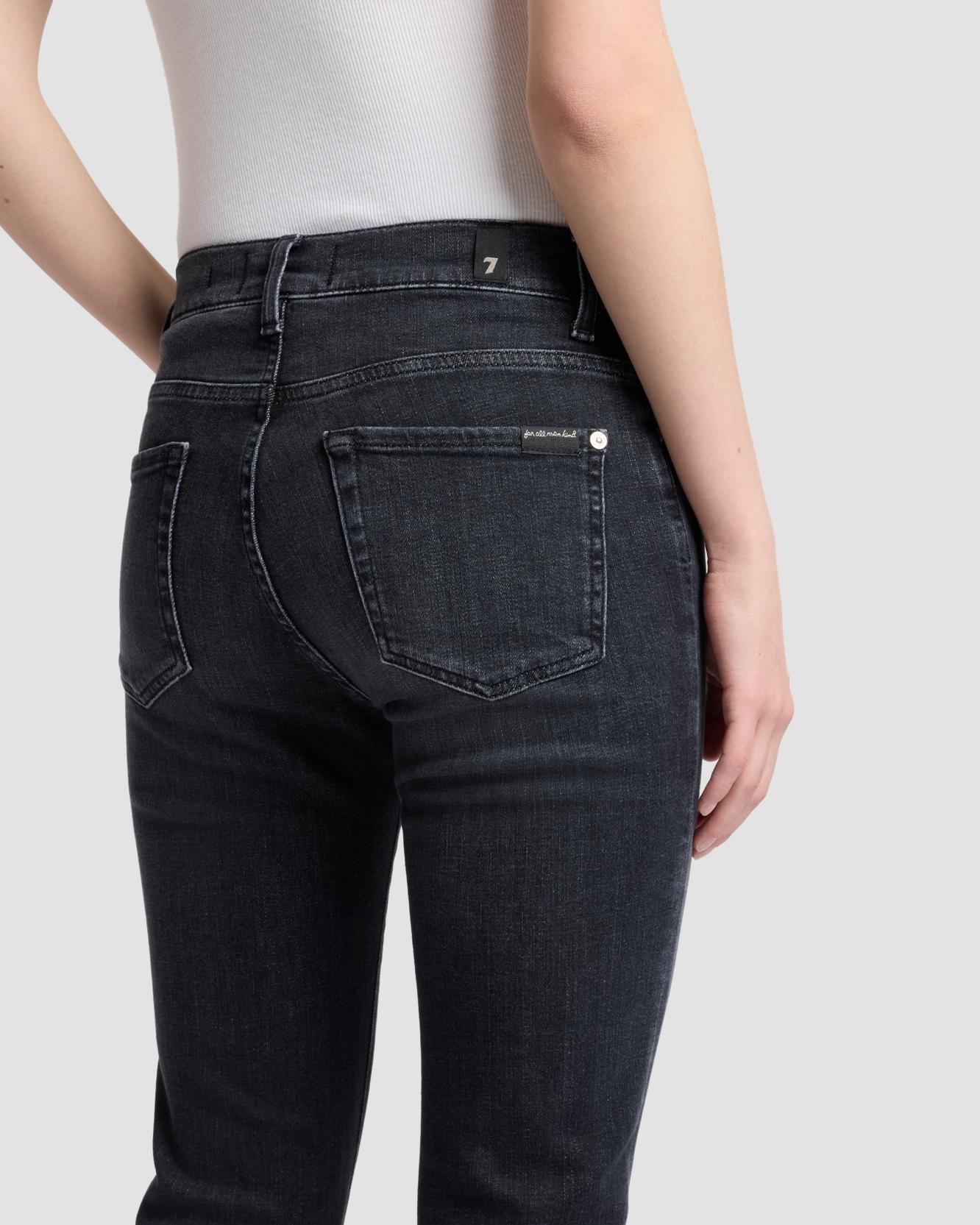 Vaqueros campana de mujer bootcut de tiro medio - 7 For all mankind - Negro Negro-4