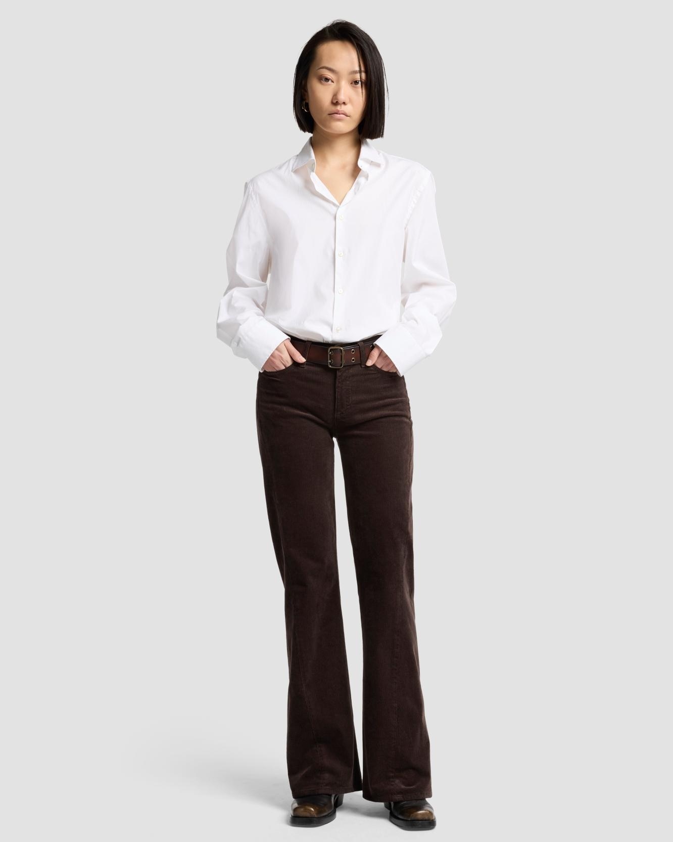 7 For all mankind - Vaqueros campana de mujer Twisted Dojo Tailorless de tiro medio.
