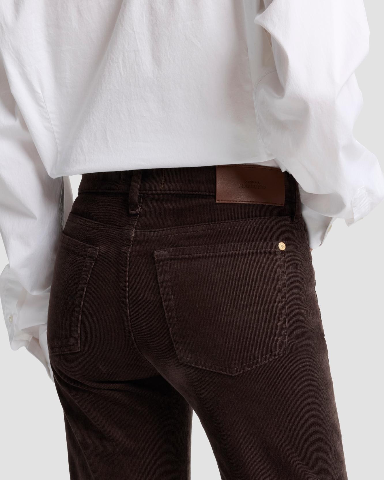 Vaqueros campana de mujer twisted dojo tailorless de tiro medio - 7 For all mankind - Marrón Marrón-4