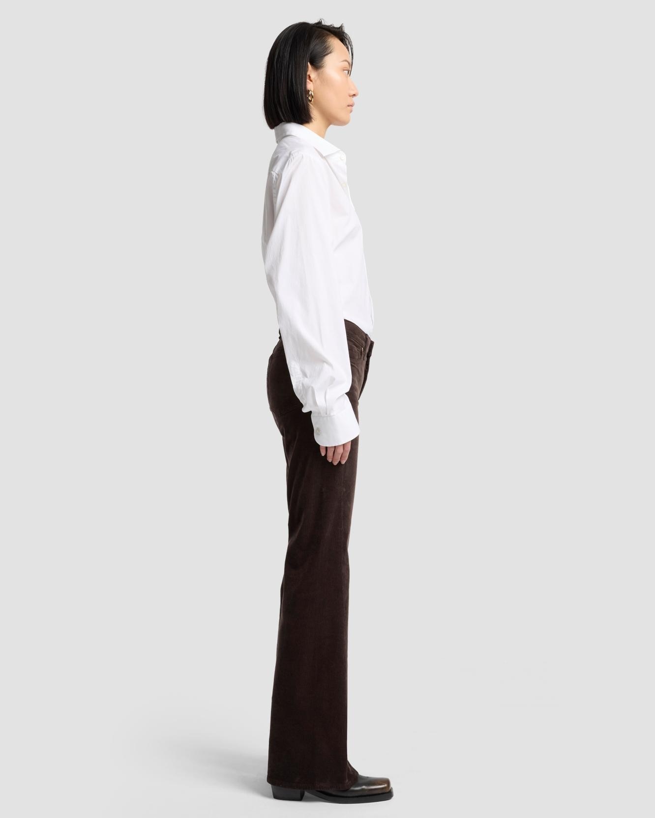 Vaqueros campana de mujer twisted dojo tailorless de tiro medio - 7 For all mankind - Marrón Marrón-5