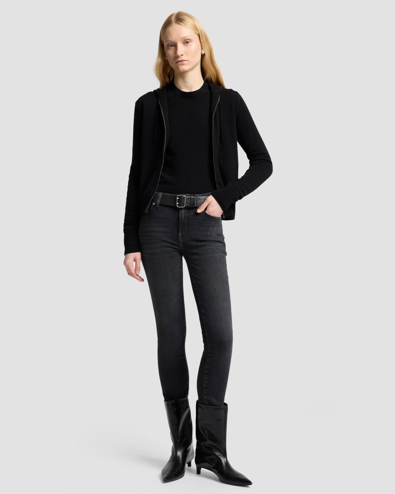 7 For all mankind - Vaqueros pitillo de mujer Roxanne de tiro medio.