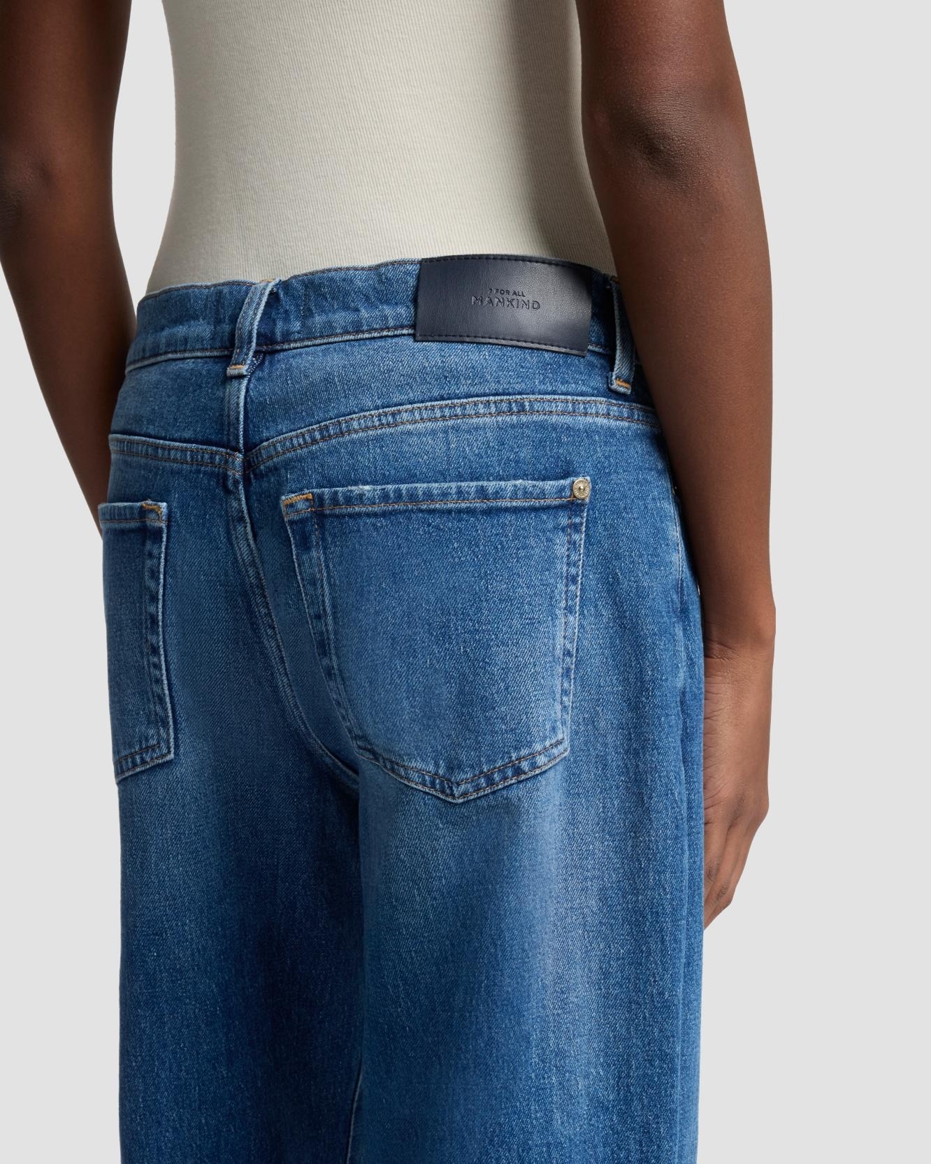 Vaqueros campana de mujer lotta de tiro alto - 7 For all mankind - Azul denim Azul denim-4