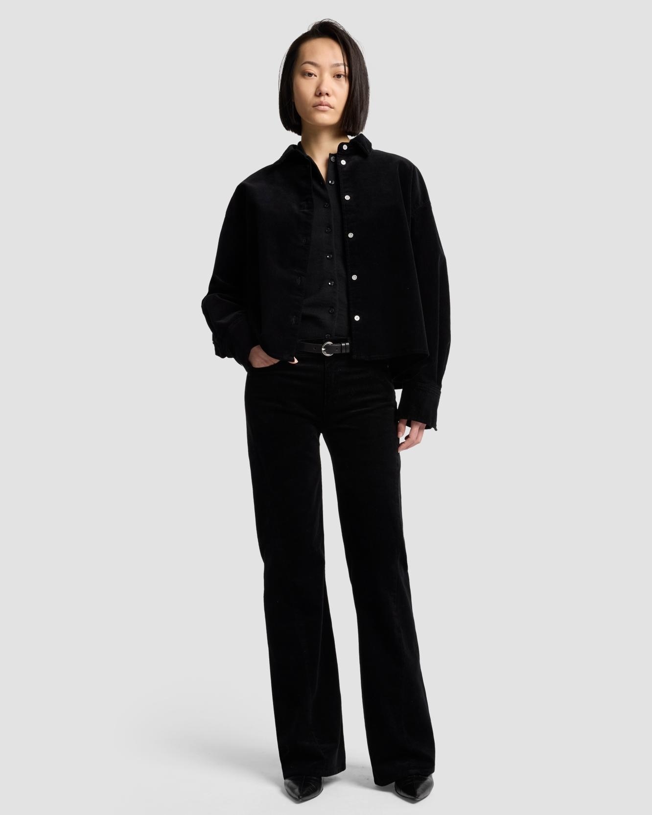 Imagen 0 de Vaquero campana de mujer twisted dojo tailorless de tiro medio Negro