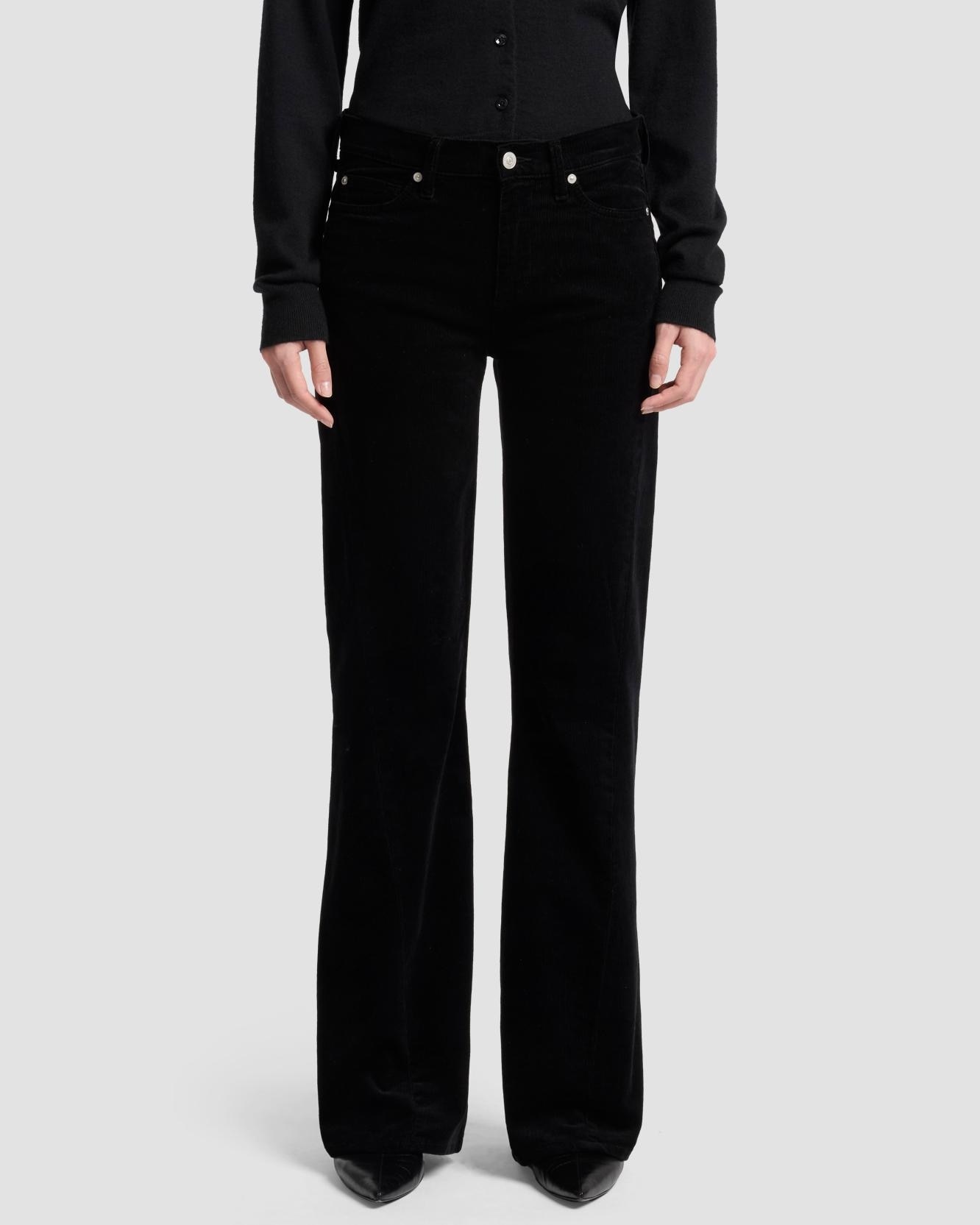 Vaquero campana de mujer twisted dojo tailorless de tiro medio - 7 For all mankind - Negro Negro-2
