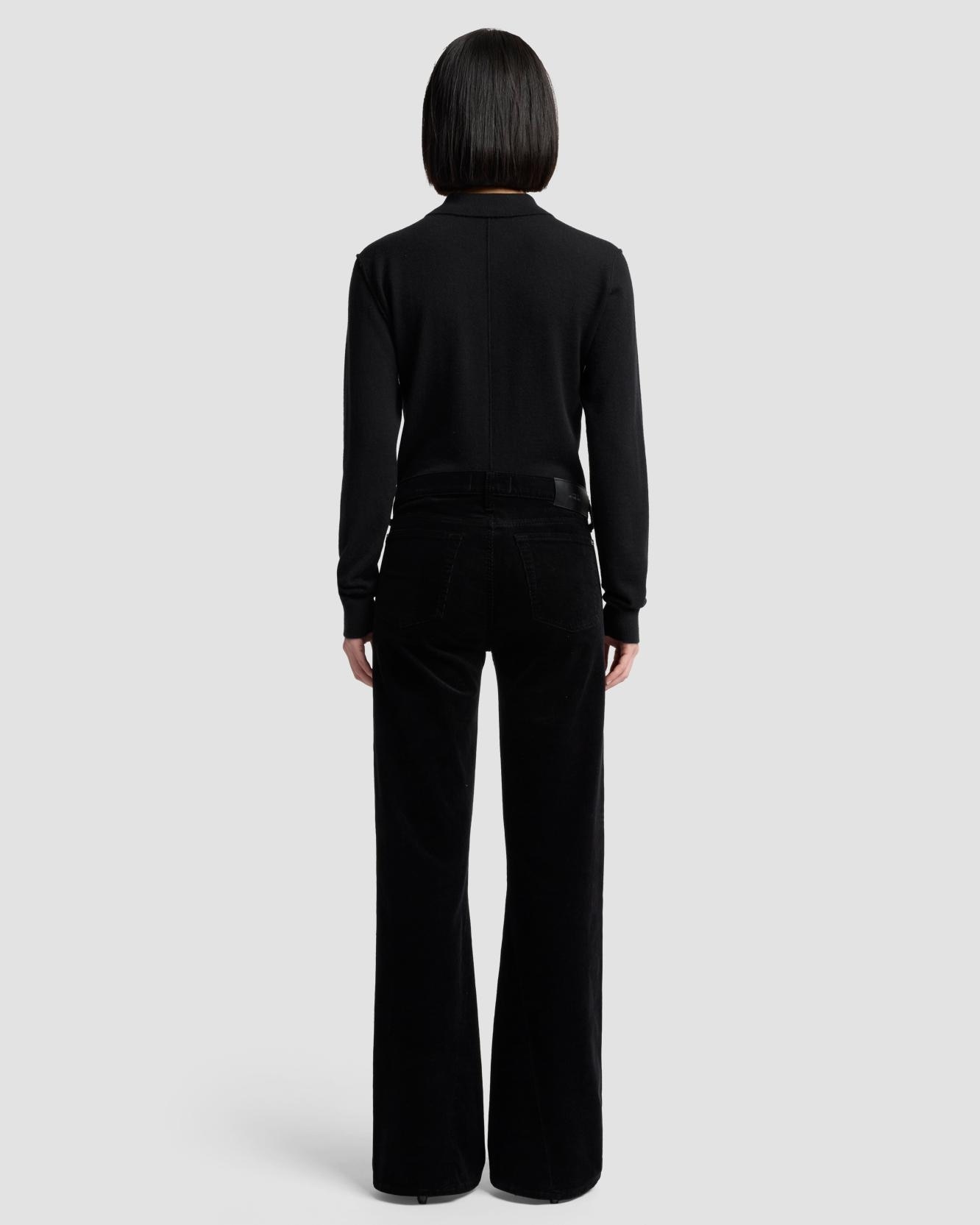 Vaquero campana de mujer twisted dojo tailorless de tiro medio - 7 For all mankind - Negro Negro-3