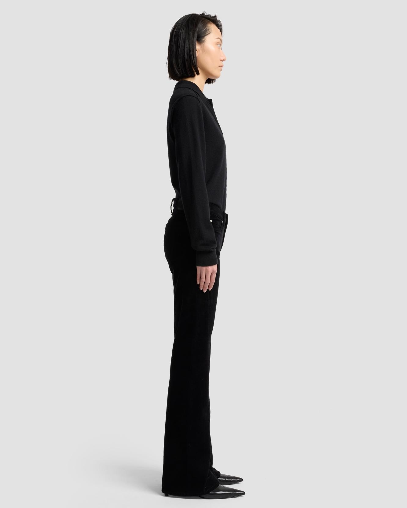 Vaquero campana de mujer twisted dojo tailorless de tiro medio - 7 For all mankind - Negro Negro-5