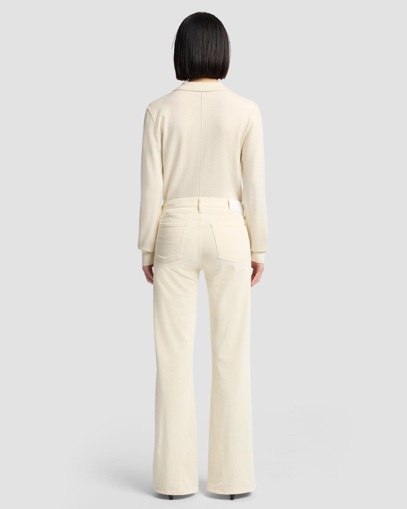 Vaqueros campana de mujer twisted dojo tailorless de tiro medio - 7 For all mankind - Blanco Blanco-3