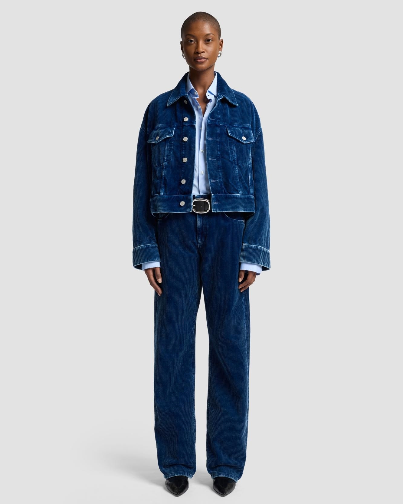 7 For all mankind - Vaqueros campana de mujer Tess Trouser de tiro alto.