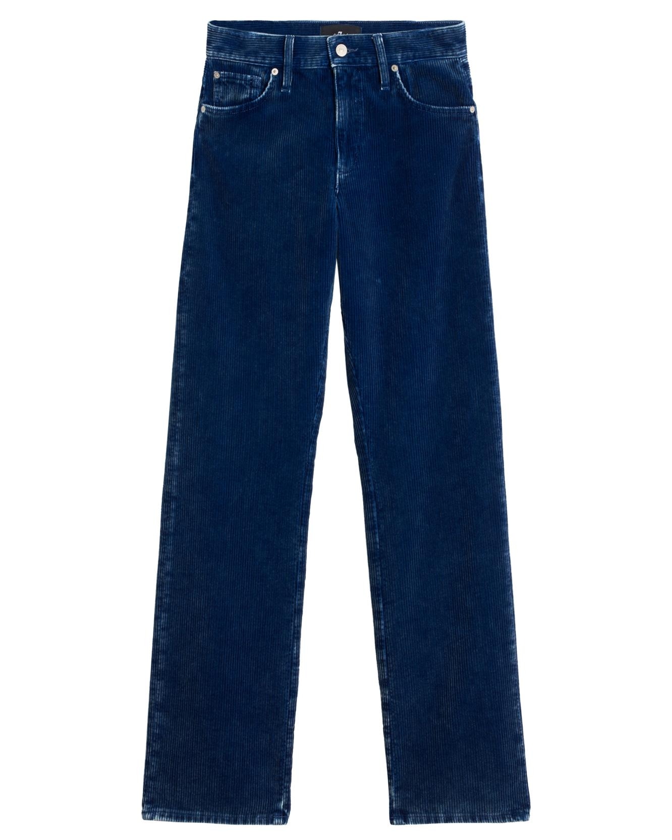 Vaqueros campana de mujer tess trouser de tiro alto - 7 For all mankind - Azul Azul-6