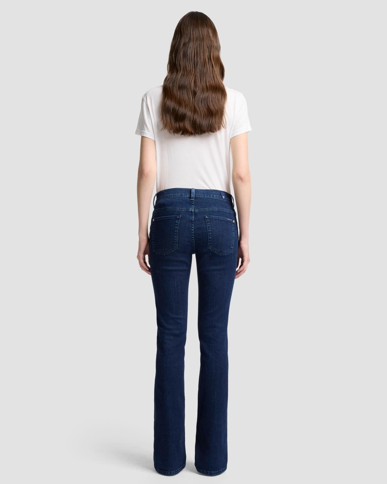 Vaquero campana de mujer bootcut de tiro medio - 7 For all mankind - Azul marino Azul marino-3