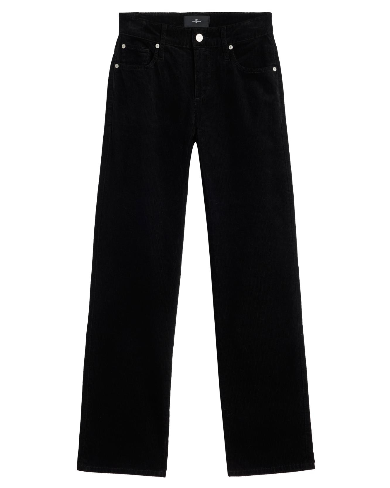 Vaqueros rectos de mujer calie straight de tiro medio - 7 For all mankind - Negro Negro-6
