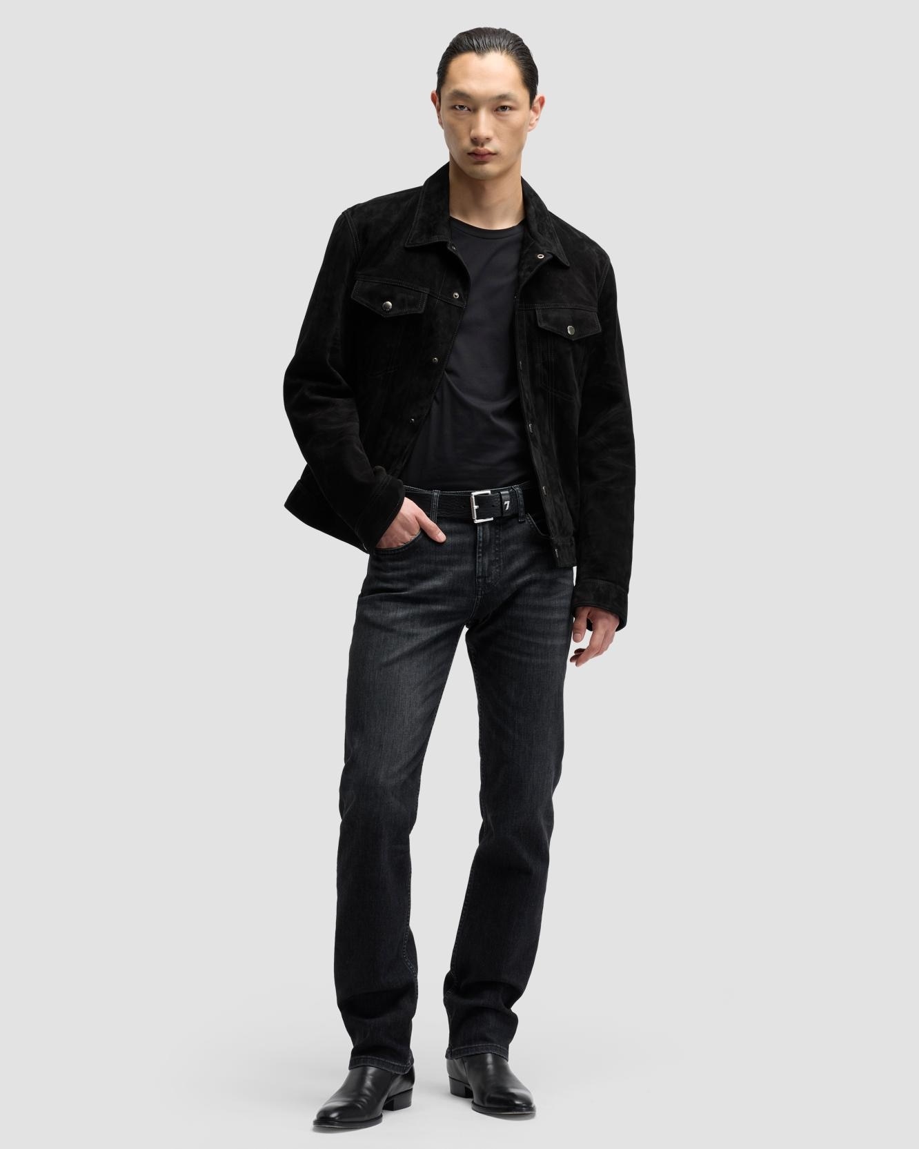 Imagen 0 de Vaqueros de hombre straight de tiro medio Negro