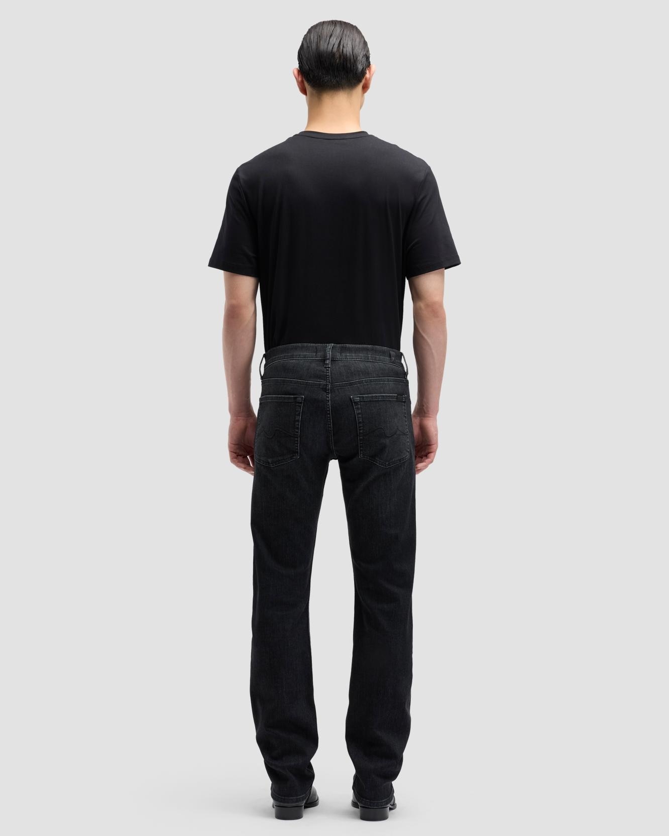 Vaqueros de hombre straight de tiro medio - 7 For all mankind - Negro Negro-4