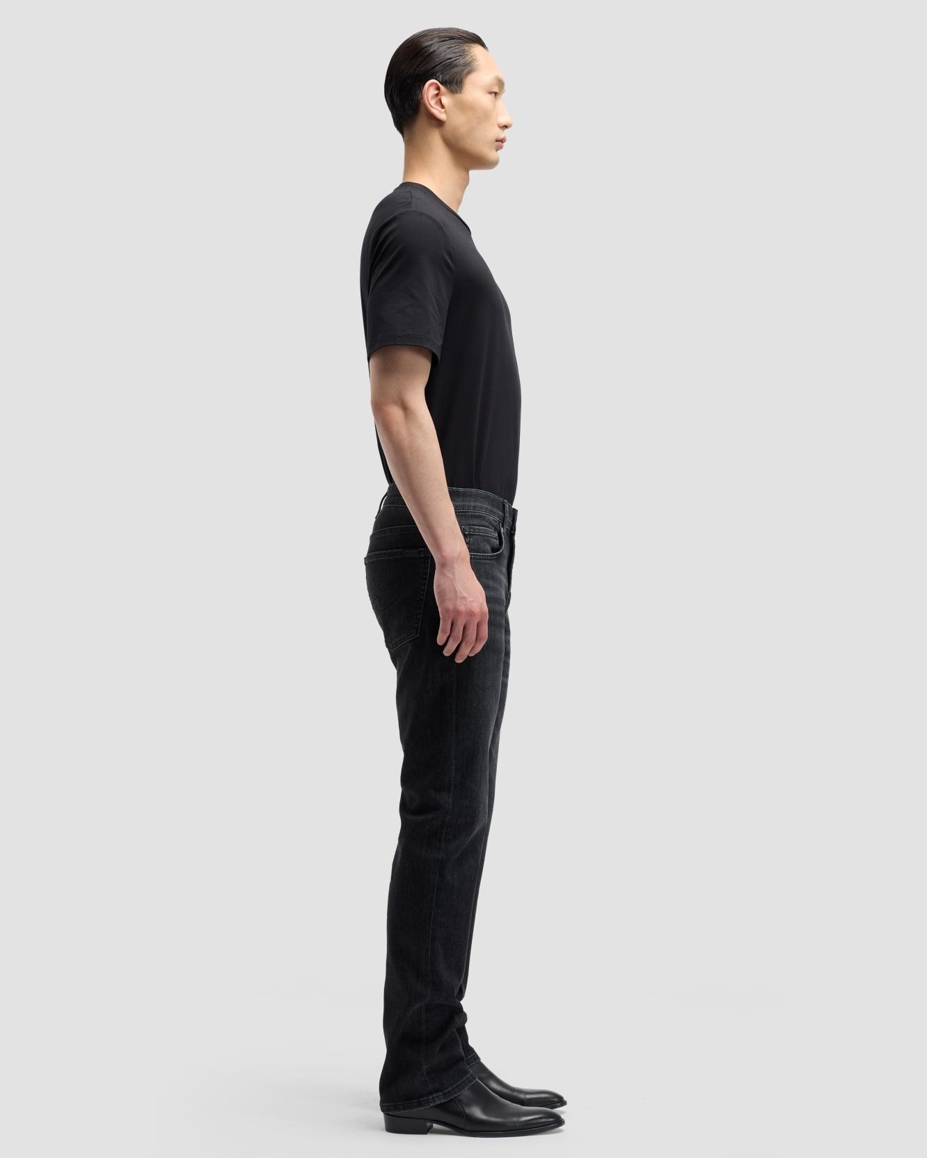 Vaqueros de hombre straight de tiro medio - 7 For all mankind - Negro Negro-5