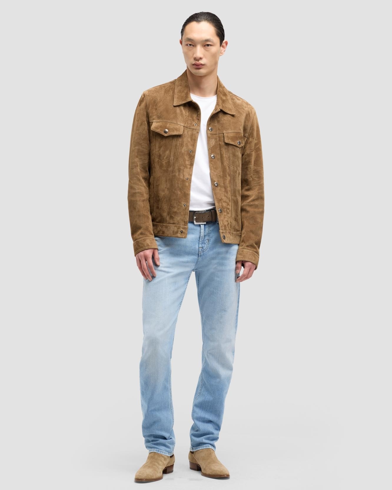 Imagen 1 de Vaqueros de hombre slimmy de tiro medio Azul claro
