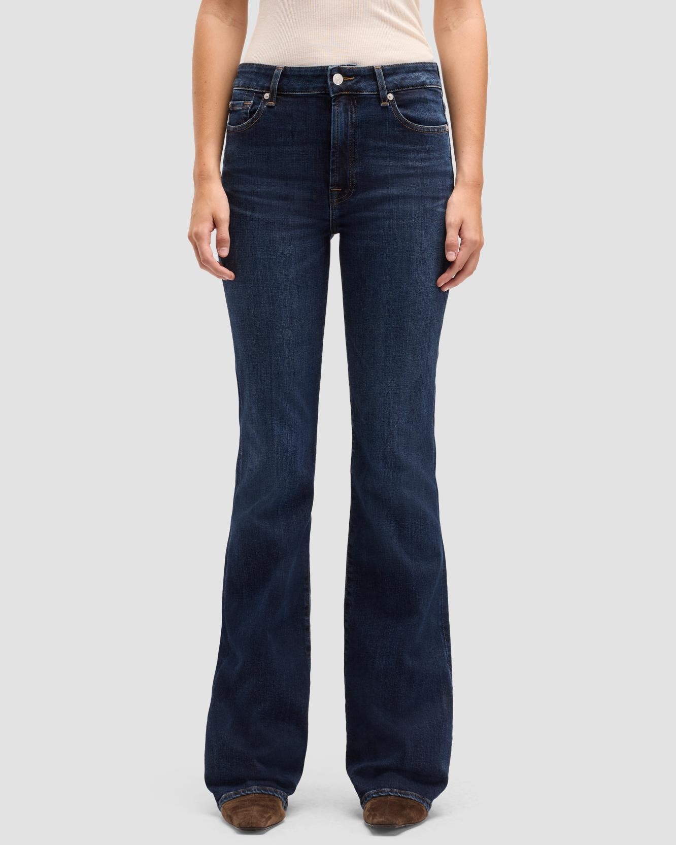 Vaqueros campana de mujer the leggy bootcut de tiro medio - 7 For all mankind - Azul marino Azul marino-2