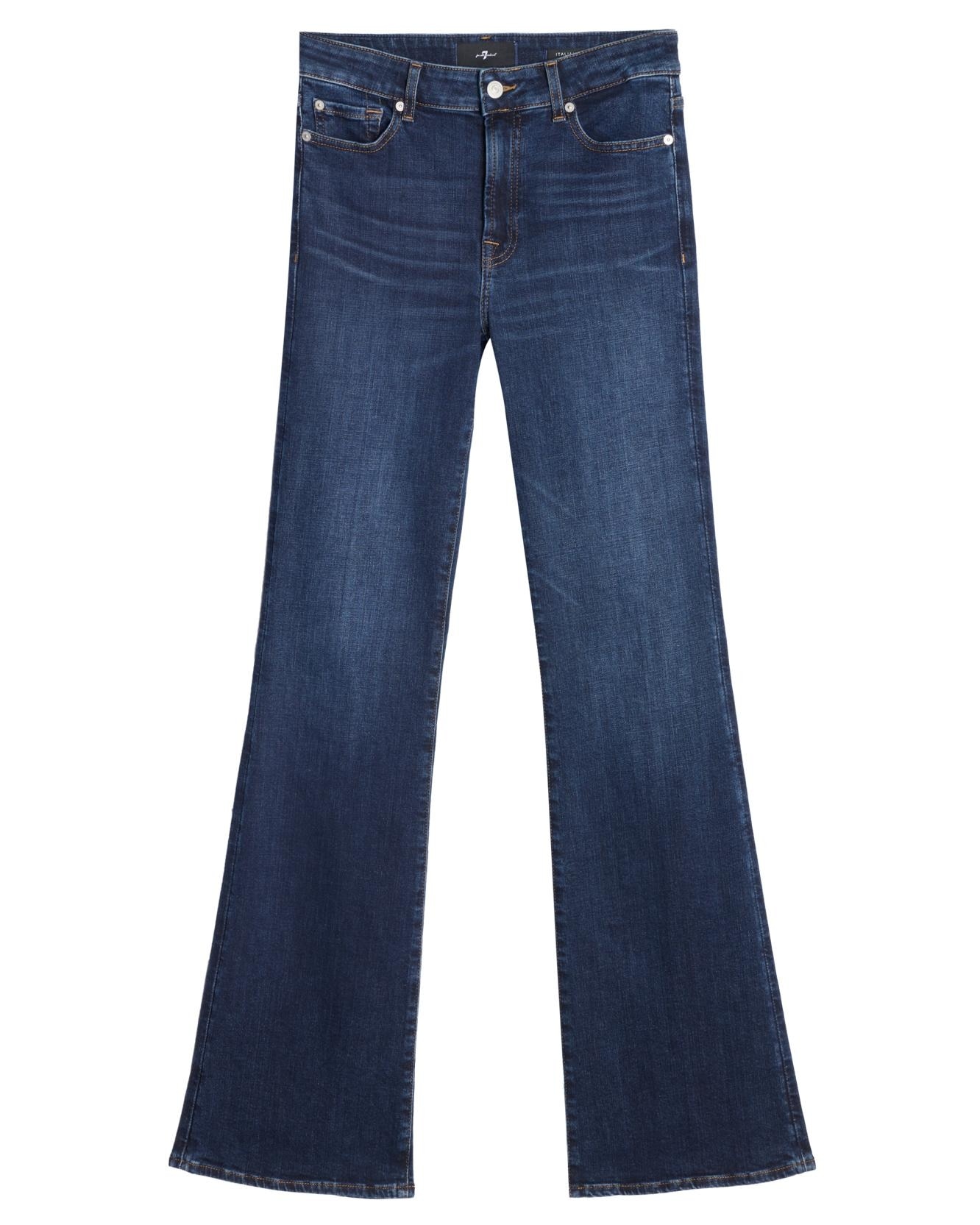 Vaqueros campana de mujer the leggy bootcut de tiro medio - 7 For all mankind - Azul marino Azul marino-6