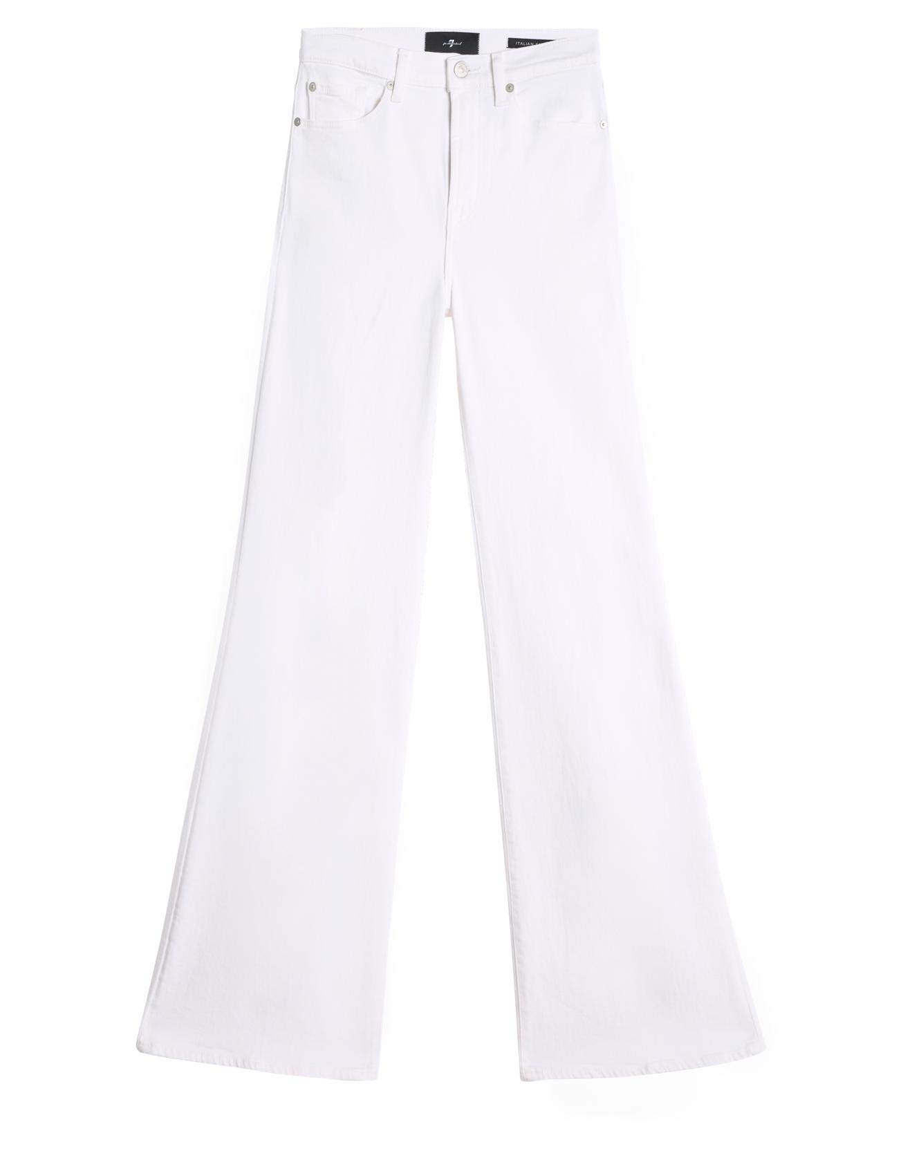 Pantalones de campana de mujer modern dojo de tiro alto - 7 For all mankind - Blanco Blanco-6