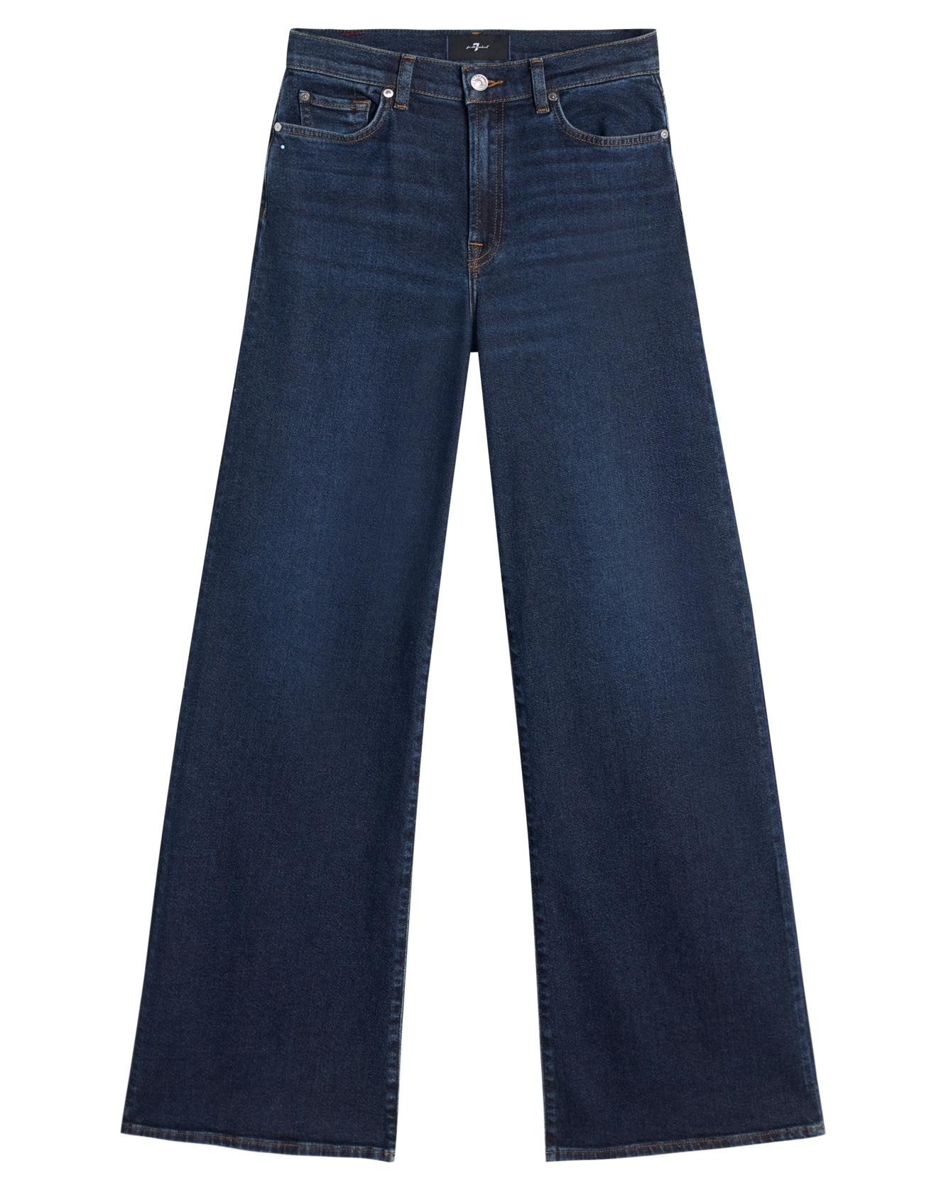Vaqueros campana de mujer lotta de tiro alto - 7 For all mankind - Azul marino Azul marino-6