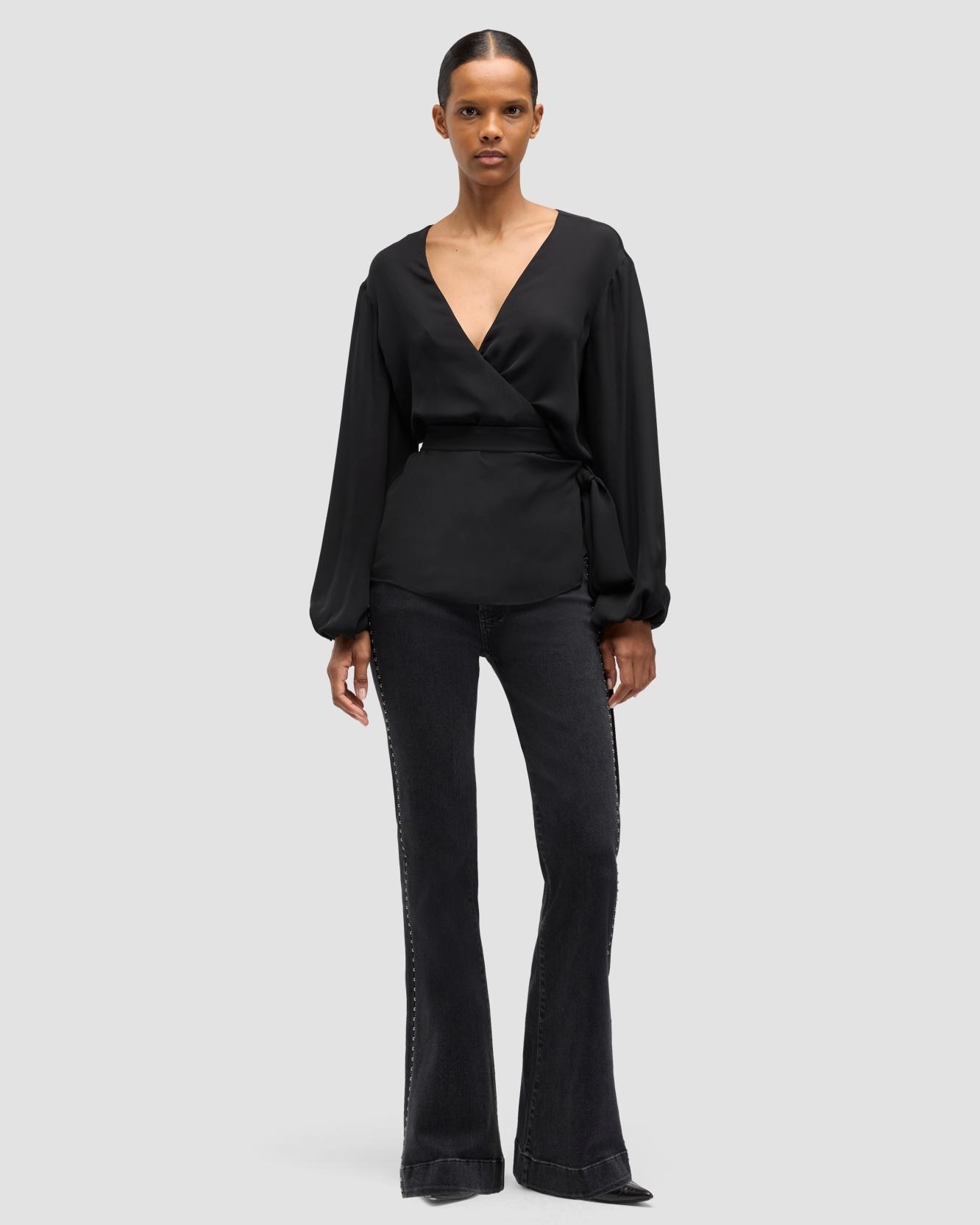 7 For all mankind - Vaqueros campana de mujer Dojo Tailorless de tiro medio.
