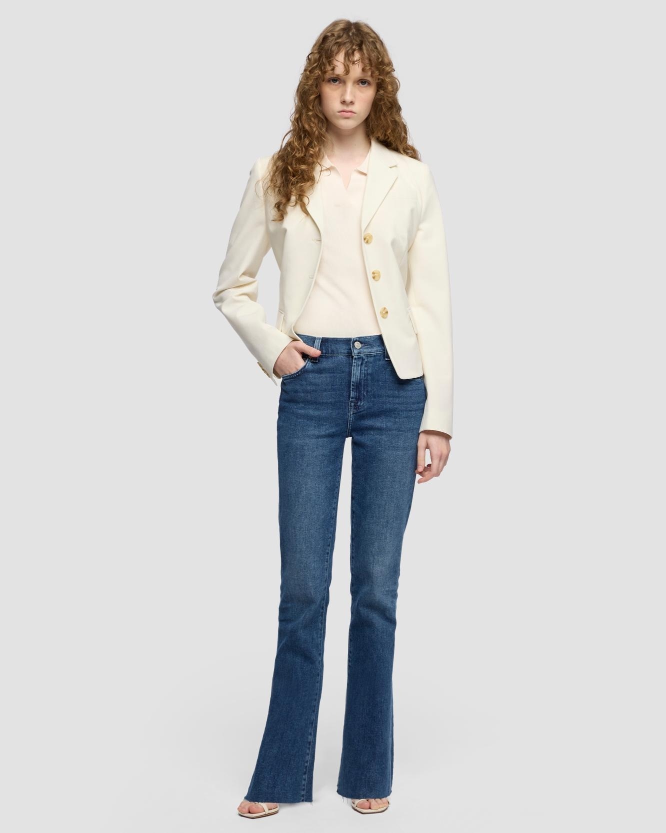 7 For all mankind - Pantalones de campana de mujer Bootcut Tailorless de tiro medio.