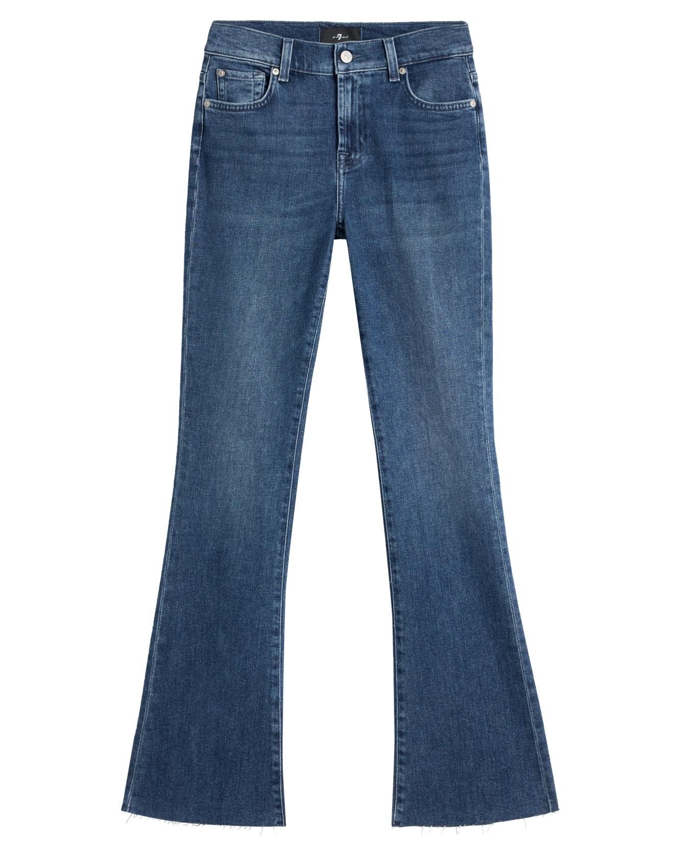 Pantalones de campana de mujer Bootcut Tailorless de tiro medio - 7 For all mankind - Azul Azul-6