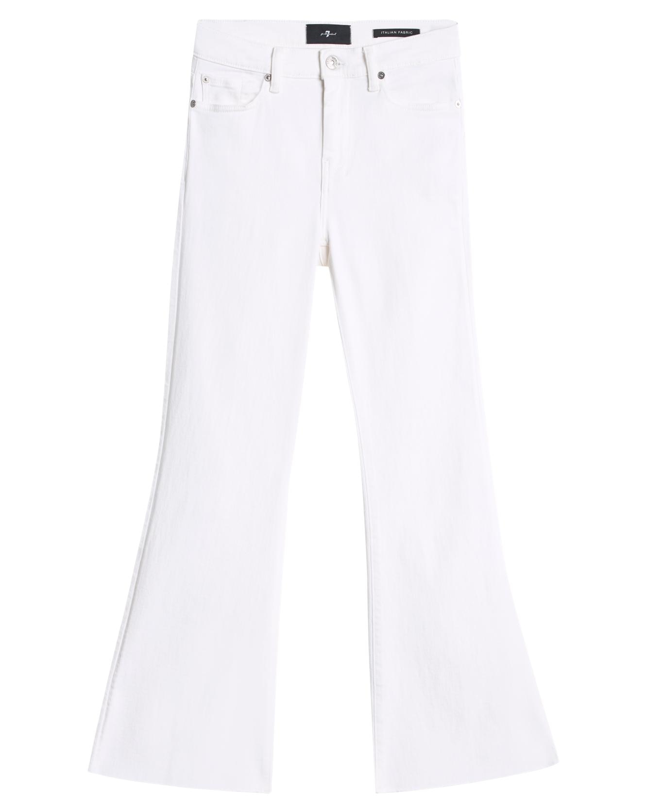Pantalones de campana de mujer Cropped Dojo de tiro medio - 7 For all mankind - Blanco Blanco-6