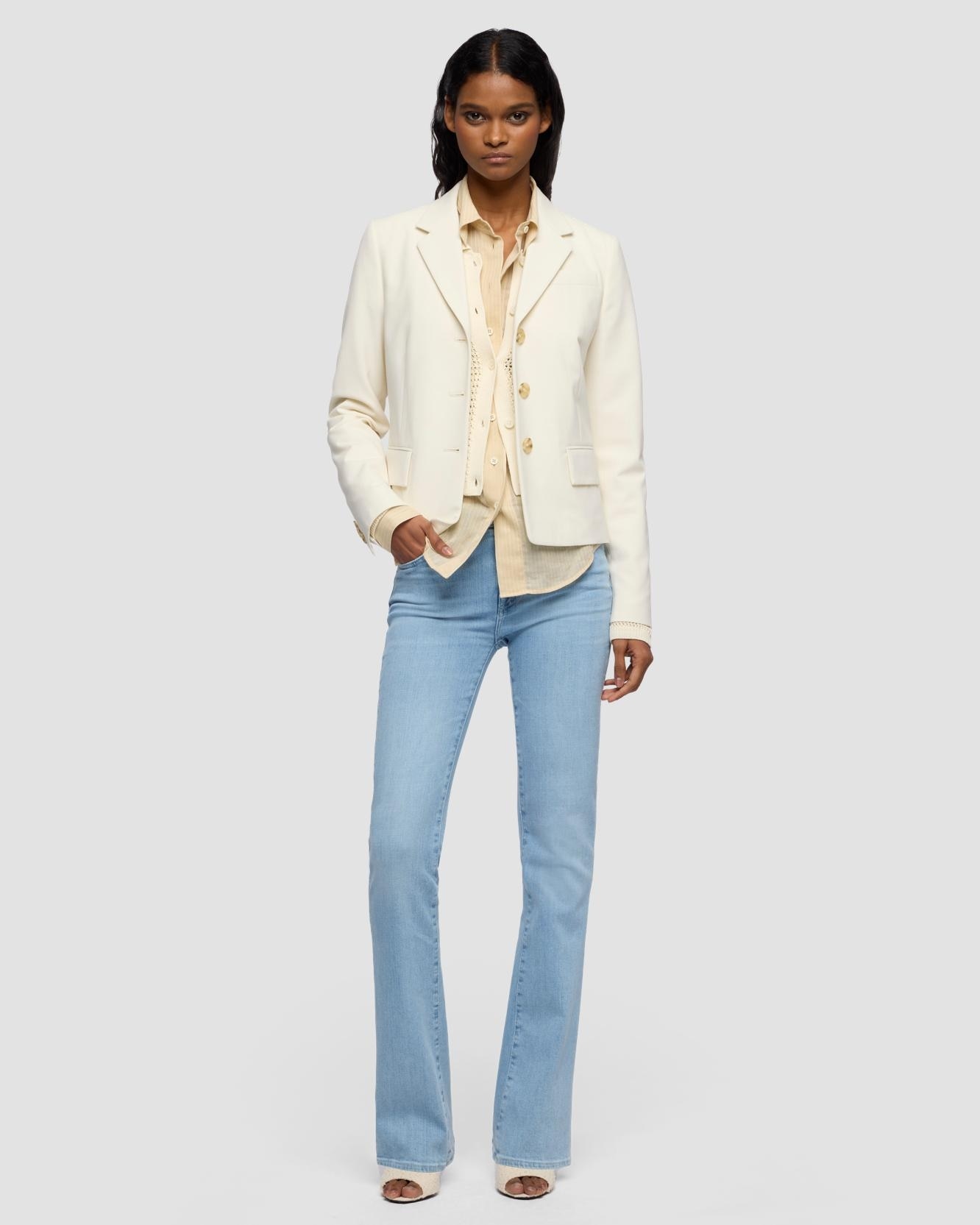 7 For all mankind - Pantalones de campana de mujer Bootcut de tiro medio.