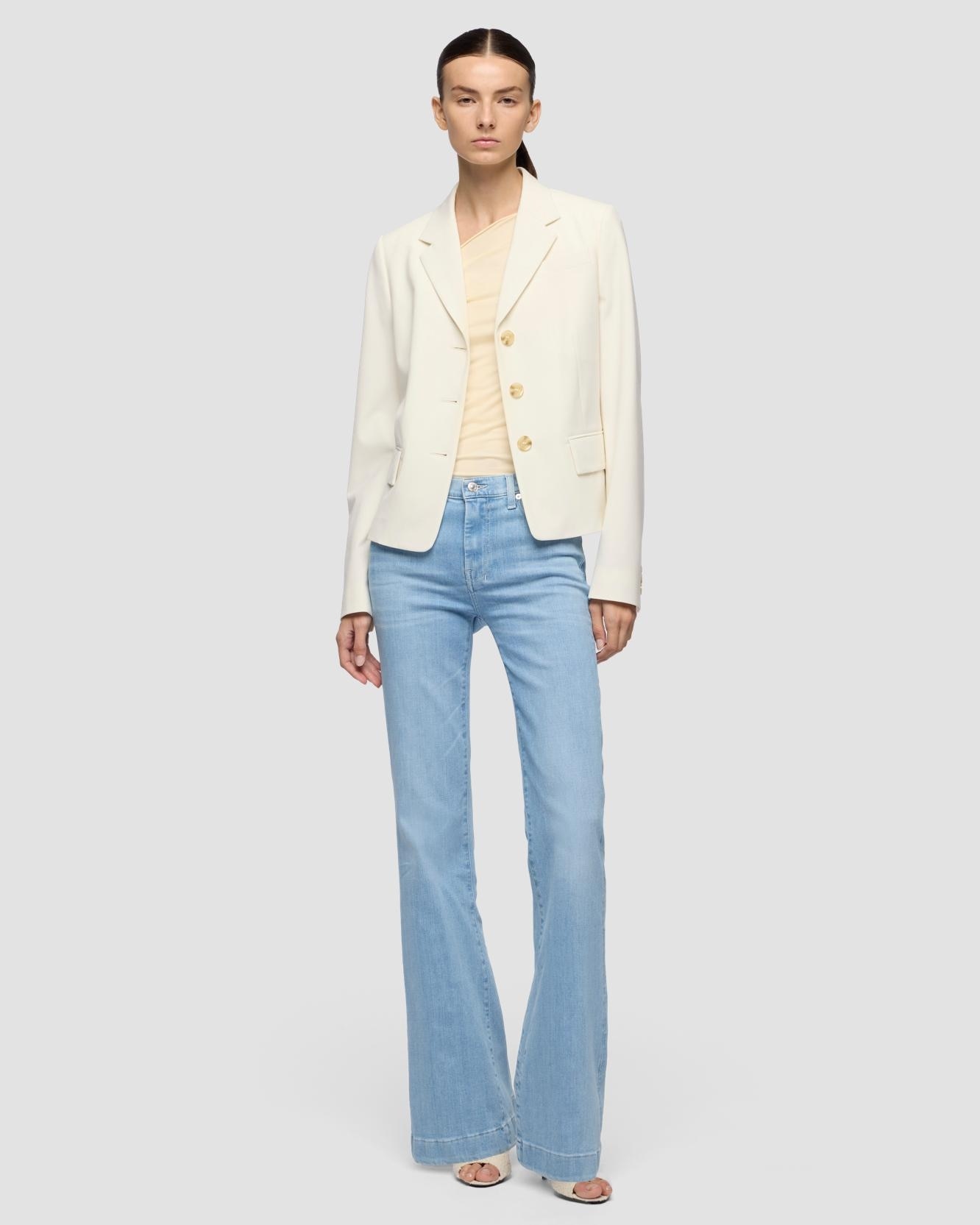 7 For all mankind - Pantalones de campana de mujer Dojo de tiro alto.