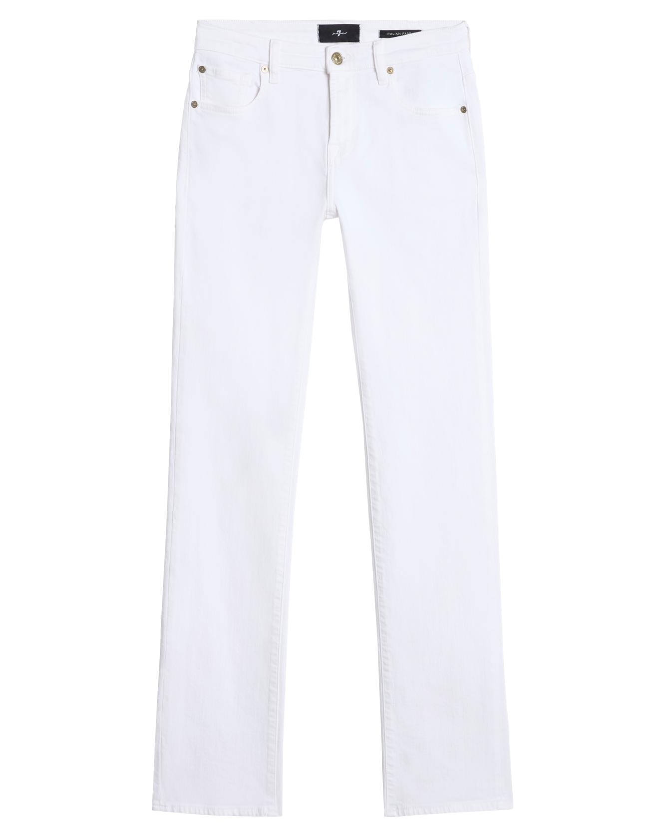 Pantalones rectos de mujer the slim con cintura alta - 7 For all mankind - Blanco Blanco-6