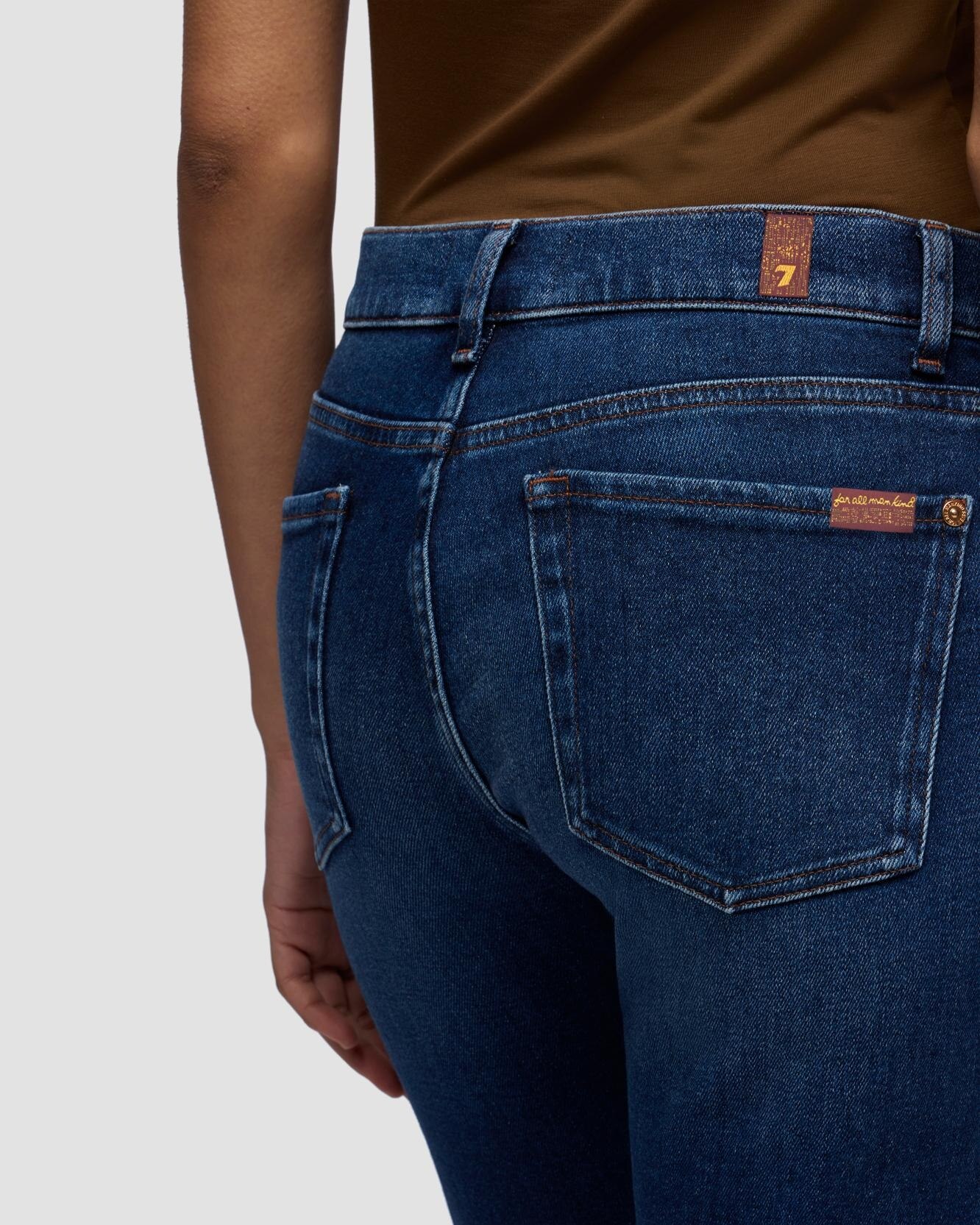 Vaqueros pitillo de mujer relaxed skinny con cintura media - 7 For all mankind - Azul Azul-4