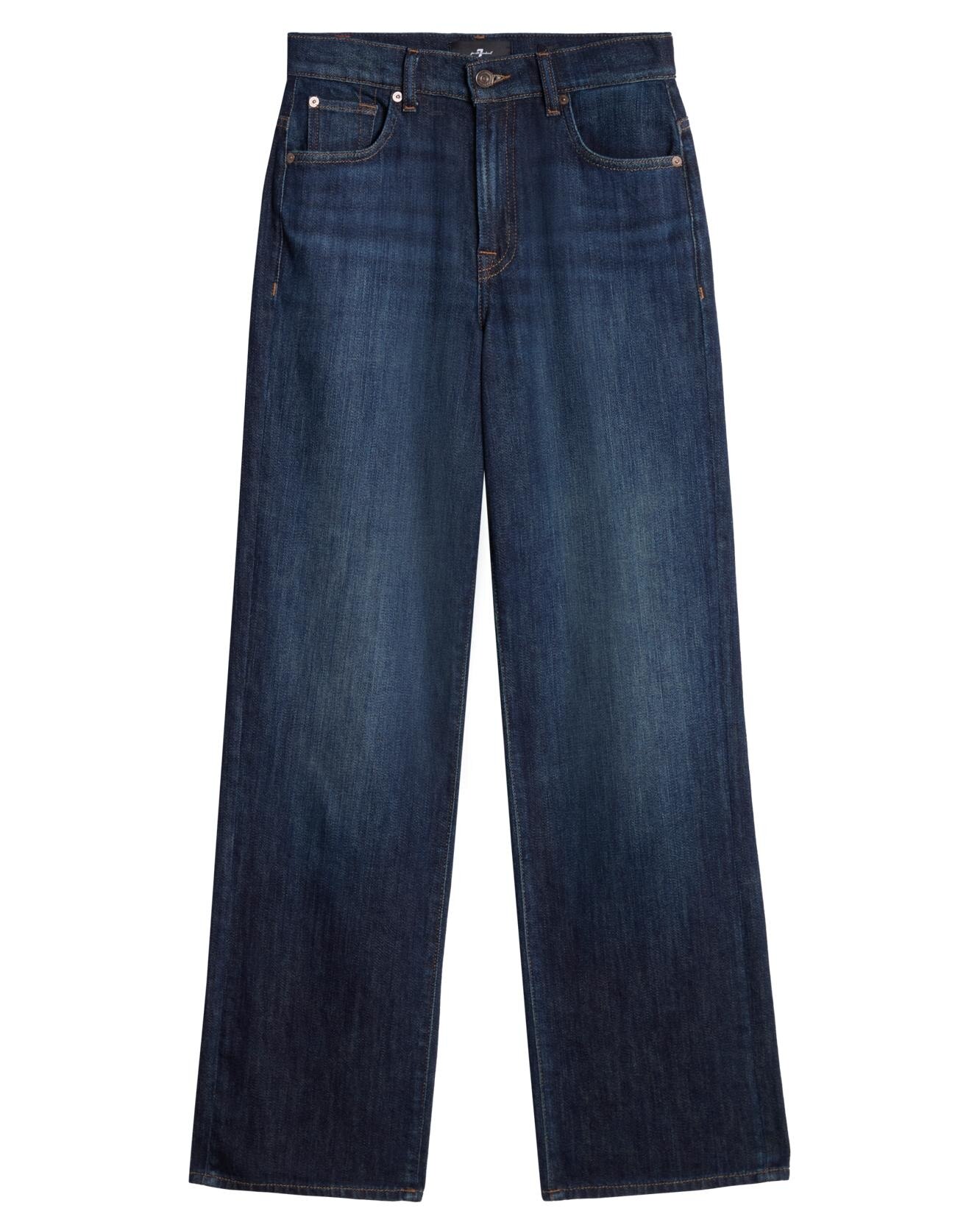 Vaqueros rectos de mujer stovepipe straight con cintura media - 7 For all mankind - Azul Azul-6