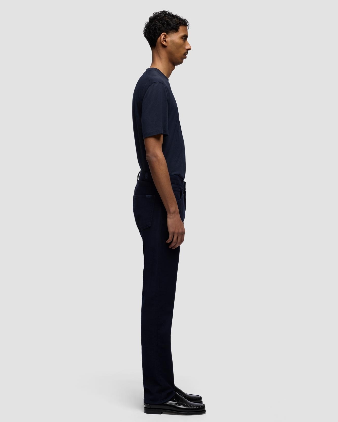 Pantalones de hombre slim de tiro medio en color - 7 For all mankind - Azul Azul-5
